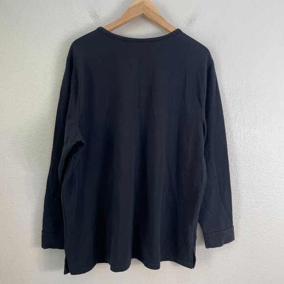Quacker Factory Womens XL Holiday Embroidered Long Sleeve Top Black Christmas - Picture 6 of 6